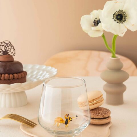 Tiny Dog Animal Drinking Glass - Bluerees