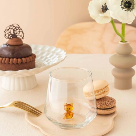 Tiny Bear Animal Drinking Glass - Bluerees