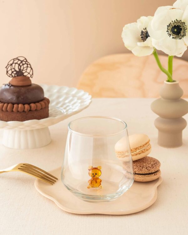 Tiny Bear Animal Drinking Glass - Bluerees