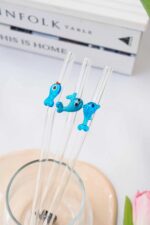 Ocean Animal Straw Set of 3 – Dolphin, Whale & Fish Figurines- Bluerees